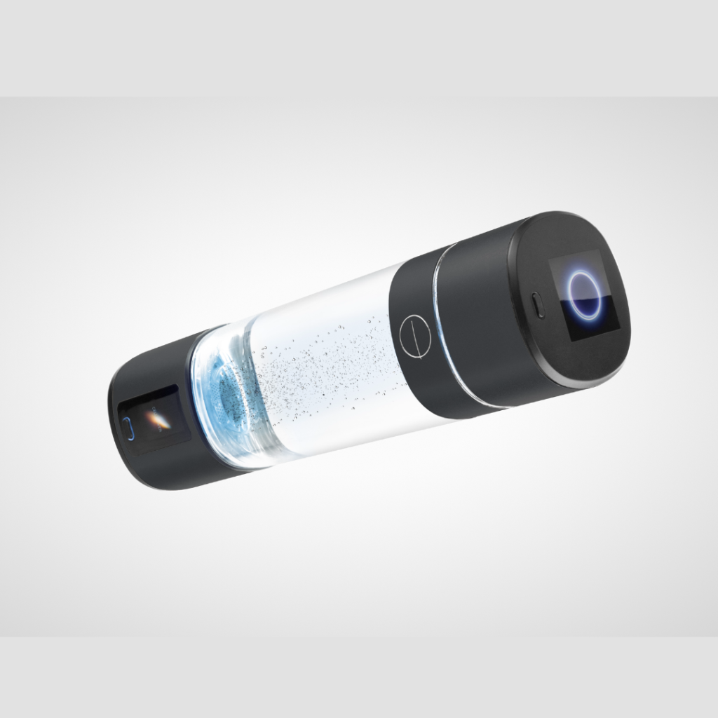 Black hydrogen water bottles